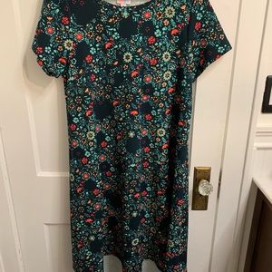 Floral patterned LuLaRoe Carly dress S